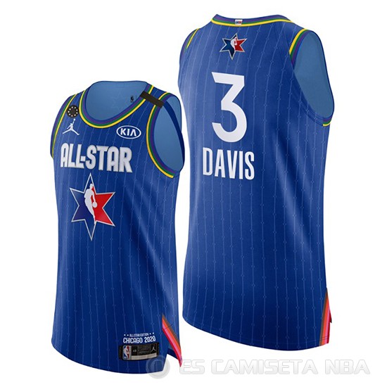 Camiseta Anthony Davis #3 All Star 2020 Western Conference Azul - Haga un click en la imagen para cerrar